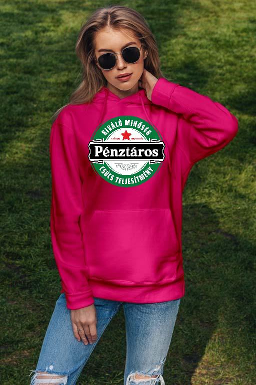 Pénztáros csúcs teljesítmény - Pénztáros Női Kapucnis Pulóver