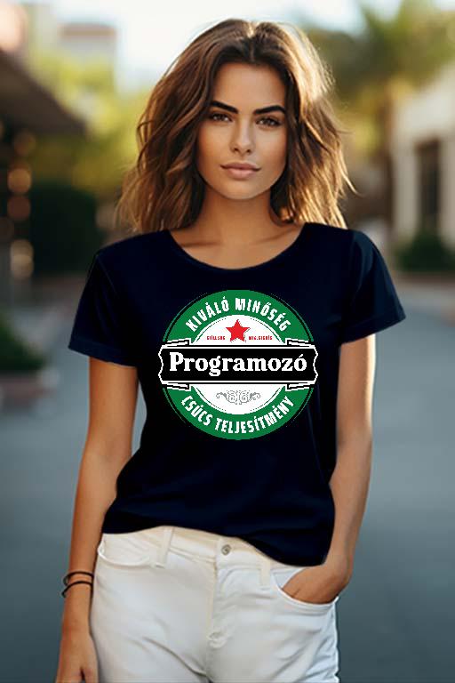 Programozó csúcs teljesítmény - Programozó Női O-nyakú Póló