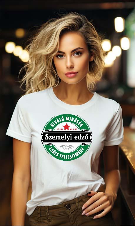 Személyi edző csúcs teljesítmény - Személyi edző Női Környakú Póló