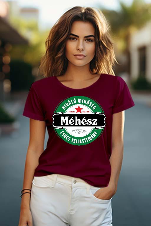 Méhész csúcs teljesítmény - Méhész Női O-nyakú Póló