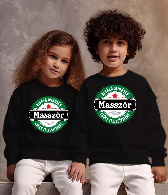 Masszőr csúcs teljesítmény - Masszőr Gyerek Pulóver