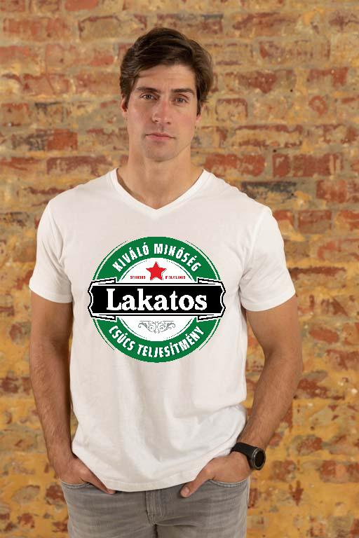 Lakatos csúcs teljesítmény - Lakatos Férfi V-nyakú Póló