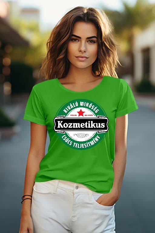 Kozmetikus csúcs teljesítmény - Kozmetikus Női O-nyakú Póló
