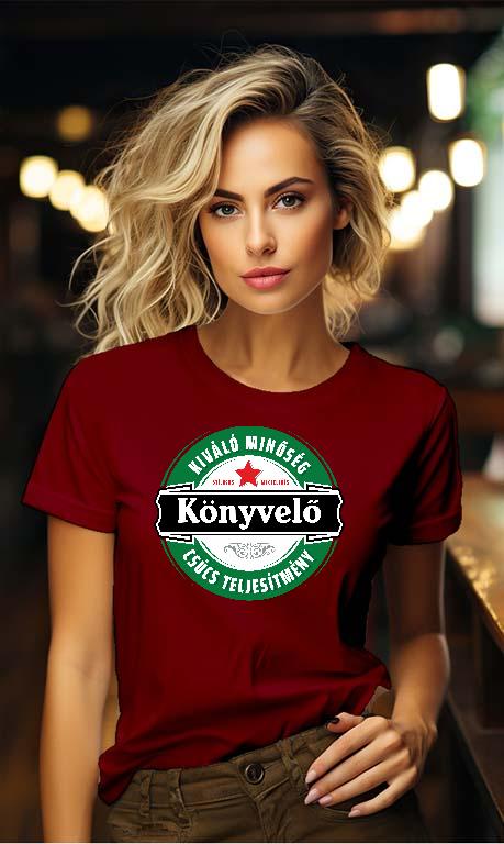 Könyvelő csúcs teljesítmény - Könyvelő Női Környakú Póló