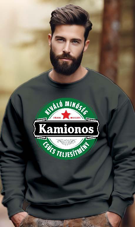 Kamionos csúcs teljesítmény - Kamionos Férfi Pulóver