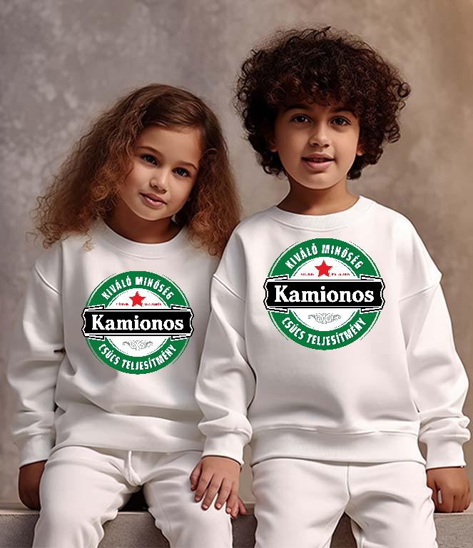 Kamionos csúcs teljesítmény - Kamionos Gyerek Pulóver
