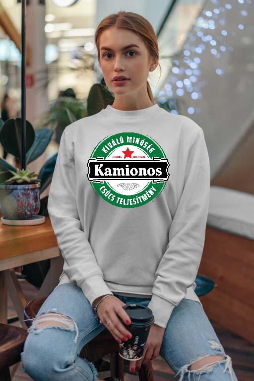 Kamionos csúcs teljesítmény - Kamionos Női Pulóver