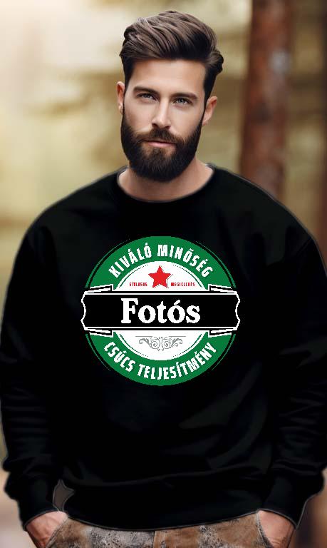 Fotós csúcs teljesítmény - Fotós Férfi Pulóver