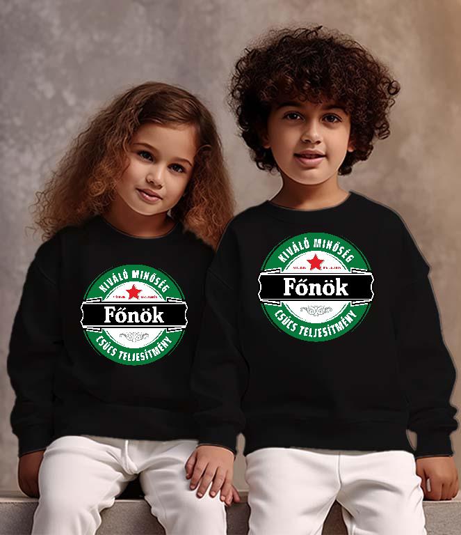 Főnök csúcs teljesítmény - Főnök Gyerek Pulóver
