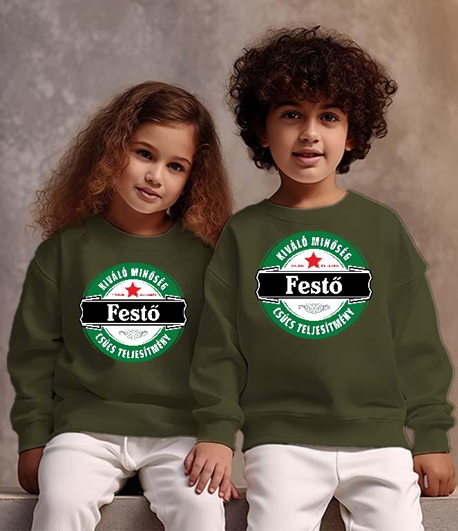 Festő csúcs teljesítmény - Festő Gyerek Pulóver