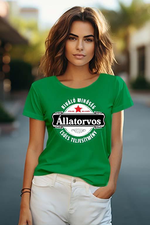 Állatorvos csúcs teljesítmény - Állatorvos Női O-nyakú Póló