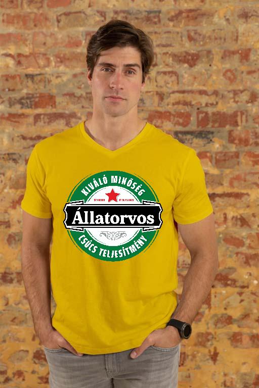 Állatorvos csúcs teljesítmény - Állatorvos Férfi V-nyakú Póló