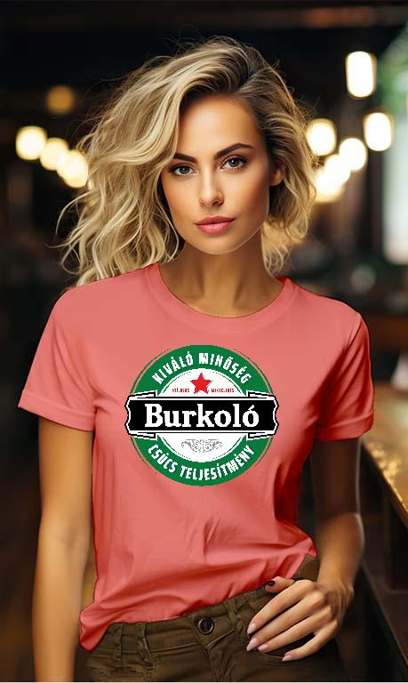 Burkoló csúcs teljesítmény - Burkoló Női Környakú Póló