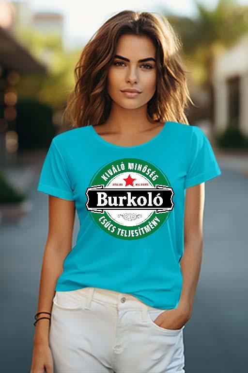 Burkoló csúcs teljesítmény - Burkoló Női O-nyakú Póló