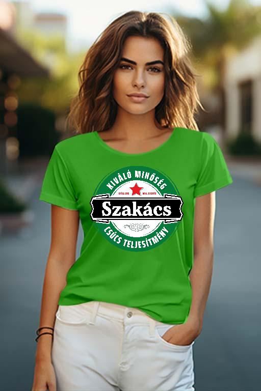 Szakács csúcs teljesítmény - Szakács Női O-nyakú Póló