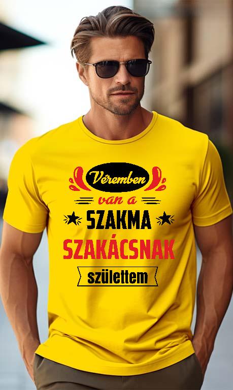 Véremben van a szakma Szakács - Szakács Férfi Prémium Póló