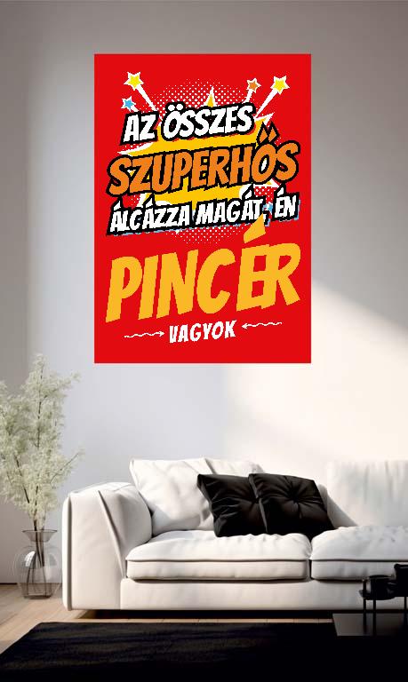 Szuperhős Pincér - Pincér Poszter