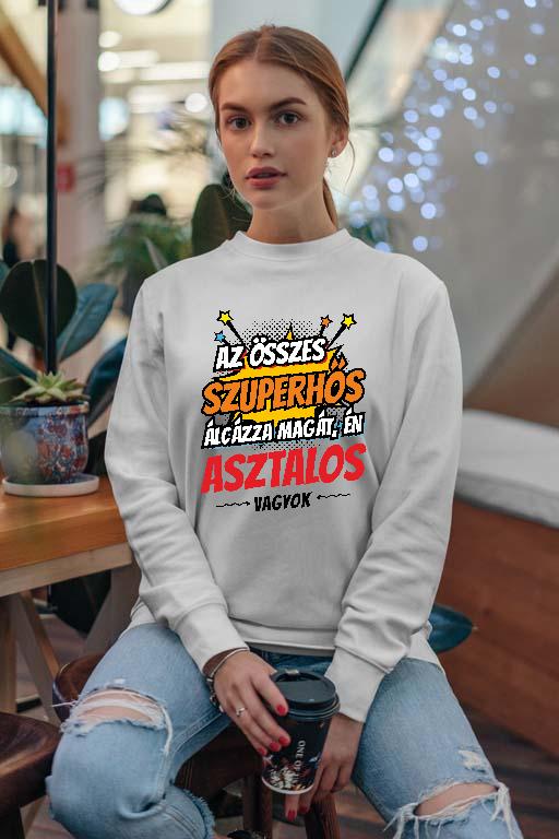 Szuperhős Asztalos - Asztalos Női Pulóver