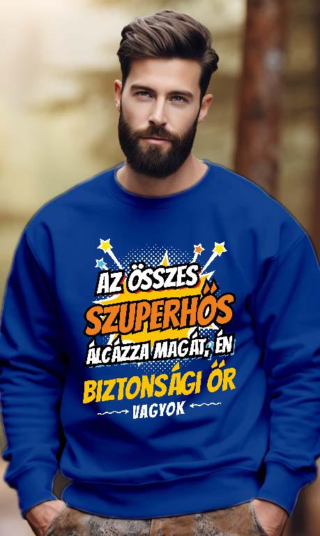 Szuperhős Biztonsági őr - Biztonsági őr Férfi Pulóver