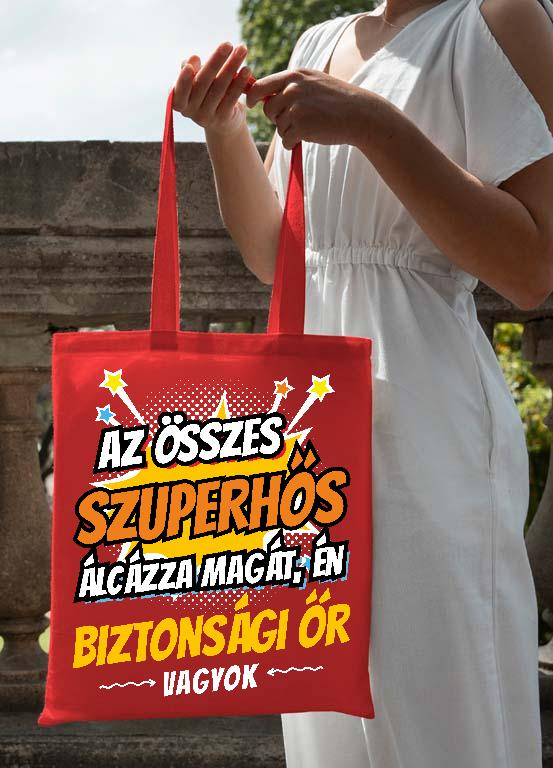 Szuperhős Biztonsági őr - Biztonsági őr Vászontáska