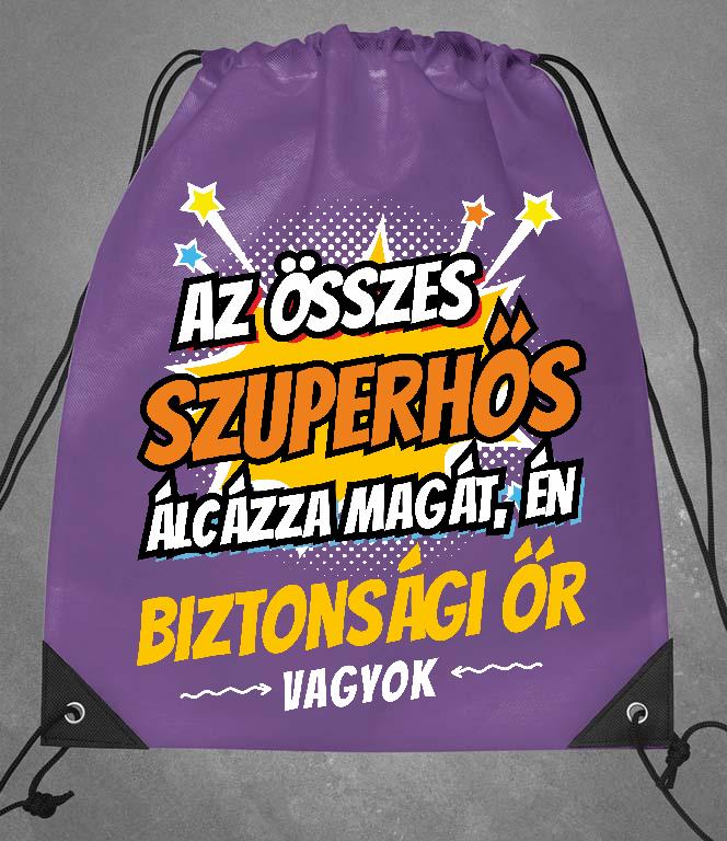 Szuperhős Biztonsági őr - Biztonsági őr Tornazsák