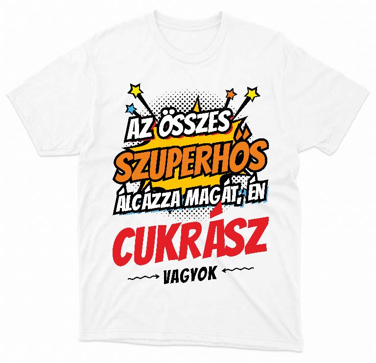 Szuperhős Cukrász - Cukrász Férfi Prémium Póló