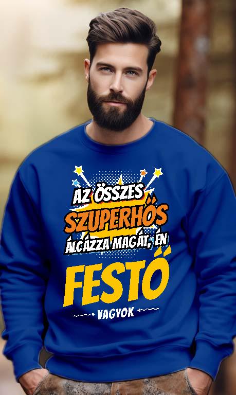 Szuperhős Festő - Festő Férfi Pulóver