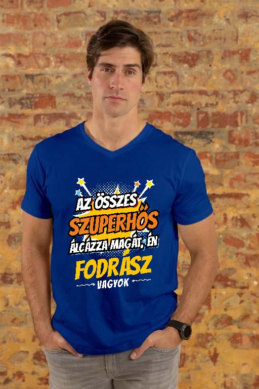 Szuperhős Fodrász - Fodrász Férfi V-nyakú Póló