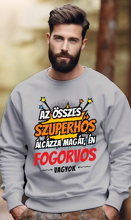 Szuperhős Fogorvos - Fogorvos Férfi Pulóver