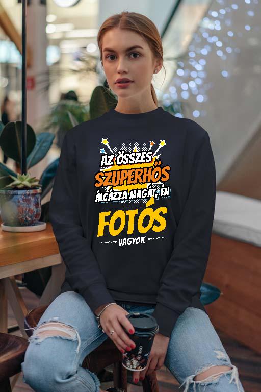 Szuperhős Fotós - Fotós Női Pulóver