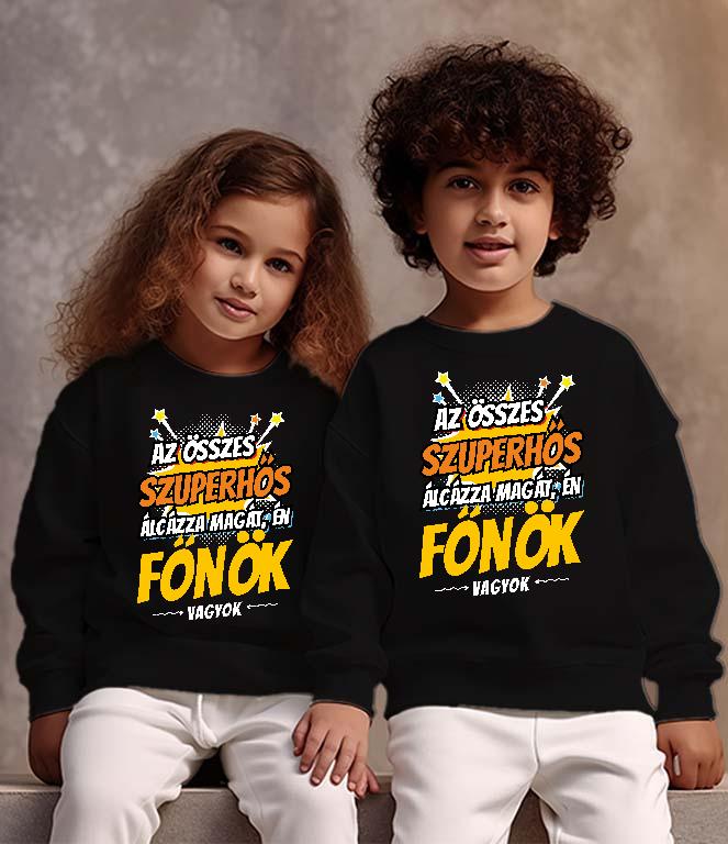Szuperhős Főnök - Főnök Gyerek Pulóver