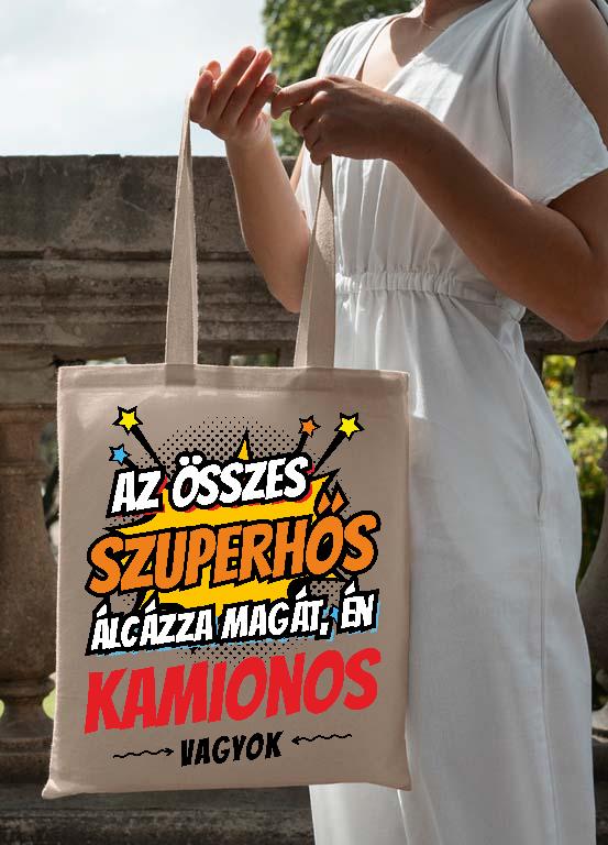 Szuperhős Kamionos - Kamionos Vászontáska