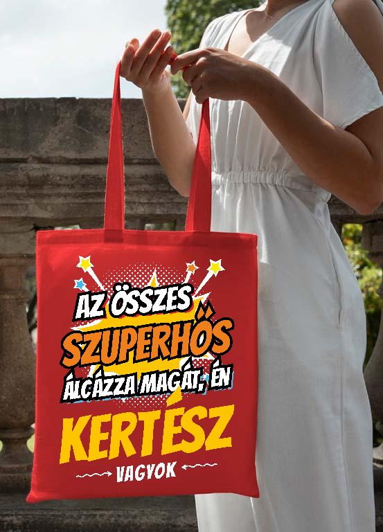 Szuperhős Kertész - Kertész Vászontáska