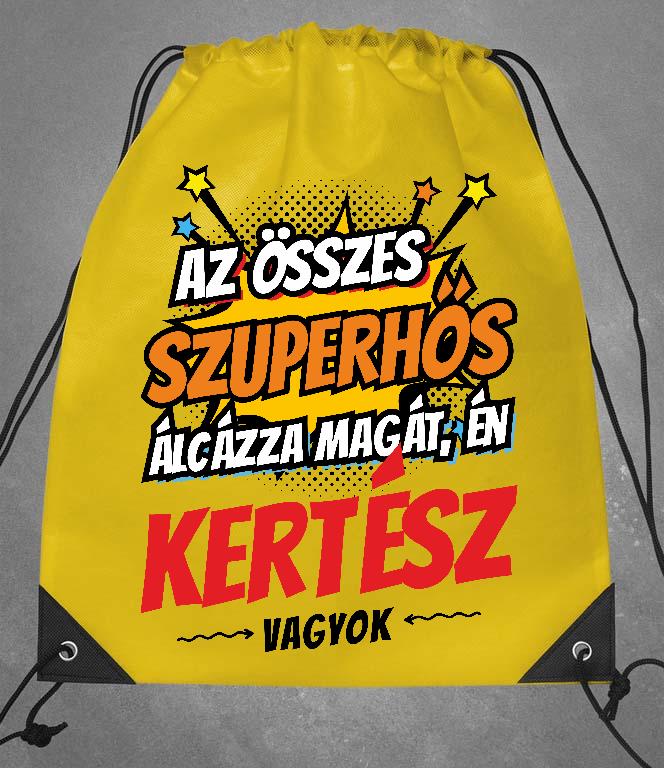 Szuperhős Kertész - Kertész Tornazsák