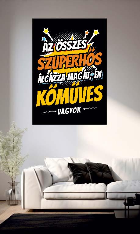 Szuperhős Kőműves - Kőműves Poszter