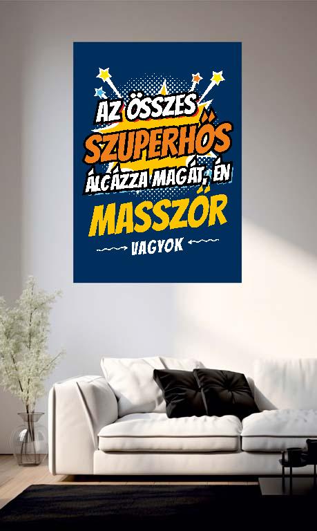 Szuperhős Masszőr - Masszőr Poszter