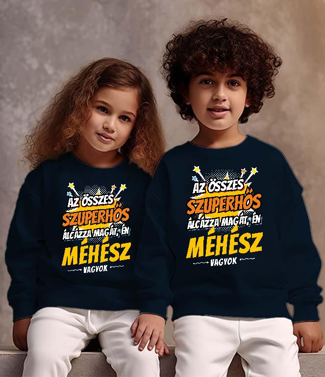 Szuperhős Méhész - Méhész Gyerek Pulóver