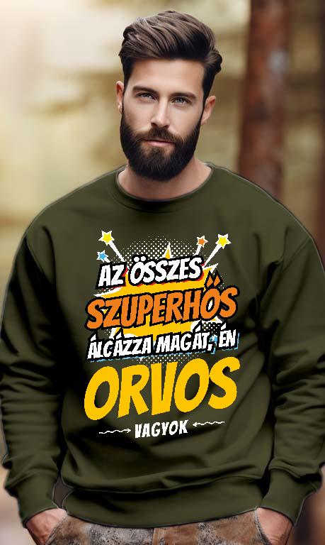 Szuperhős Orvos - Orvos Férfi Pulóver