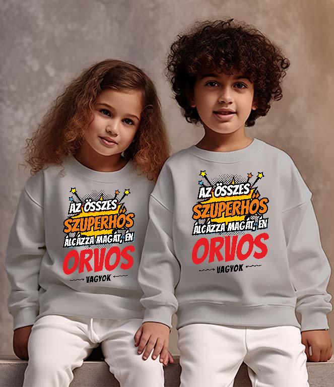 Szuperhős Orvos - Orvos Gyerek Pulóver