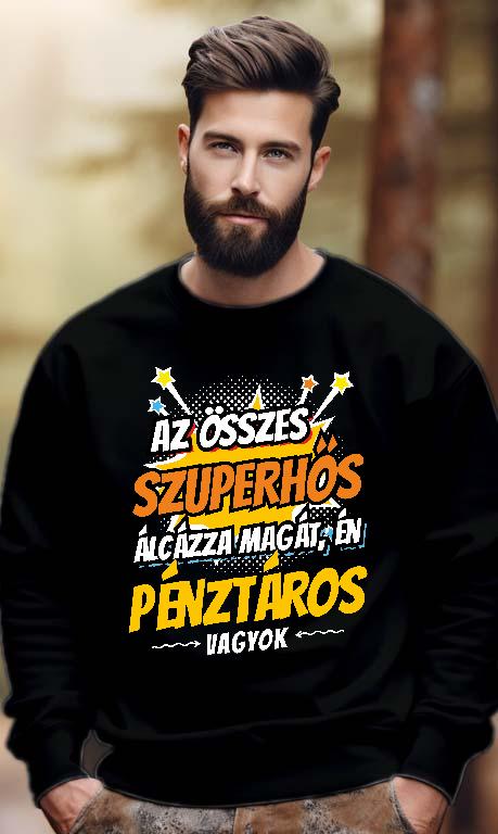 Szuperhős Pénztáros - Pénztáros Férfi Pulóver