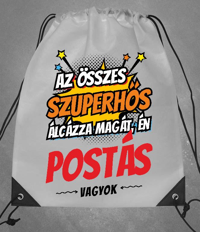 Szuperhős Postás - Postás Tornazsák