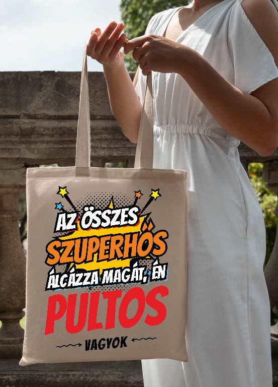 Szuperhős Pultos - Pultos Vászontáska