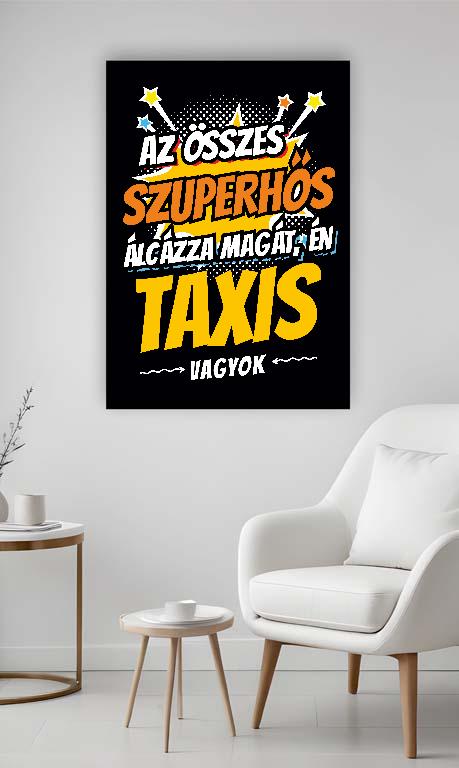 Szuperhős Taxis - Taxis Vászonkép