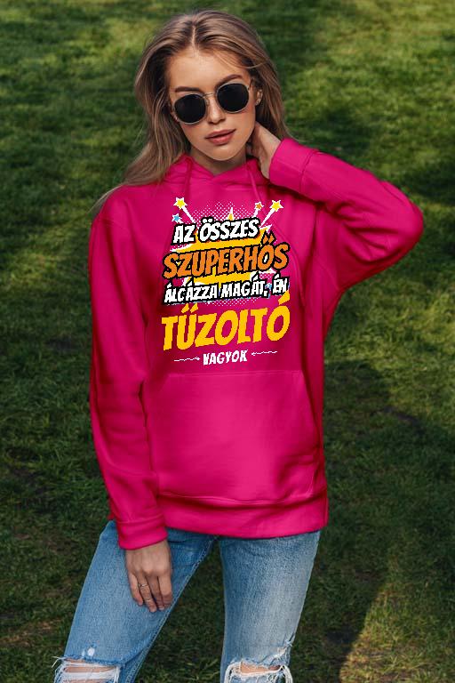 Szuperhős Tűzoltó - Tűzoltó Női Kapucnis Pulóver