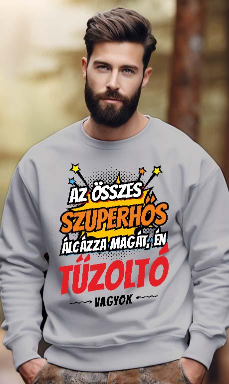 Szuperhős Tűzoltó - Tűzoltó Férfi Pulóver