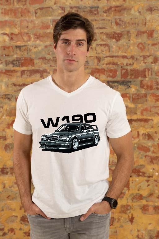 Mercedes-Benz W190 Evo2 - Mercedes-Benz 190 Férfi V-nyakú Póló