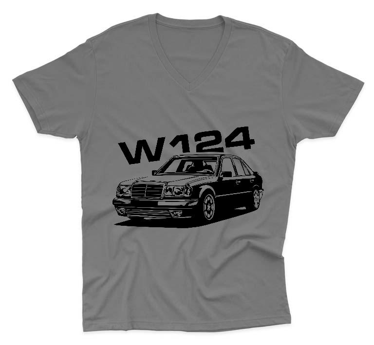 Mercedes-Benz W124 - Mercedes-Benz 124 Férfi V-nyakú Póló