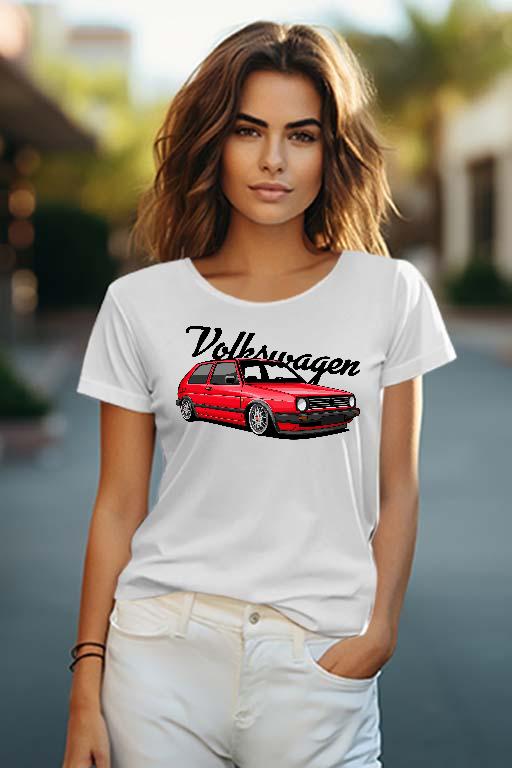 VW Golf 2 - Volkswagen Golf 2 Női O-nyakú Póló
