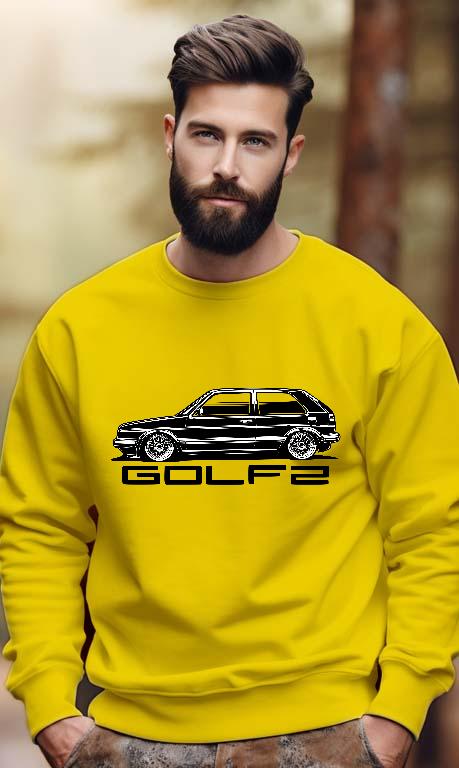 Vw Golf 2 Design 4 - Volkswagen Golf 2 Férfi Pulóver
