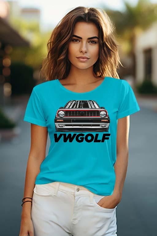 Vw Golf 2 Design 5 - Volkswagen Golf 2 Női O-nyakú Póló